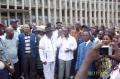 le ministre de reconciliation nationale de côte d'ivoire a marché avec l'ensemble de son cabinet 